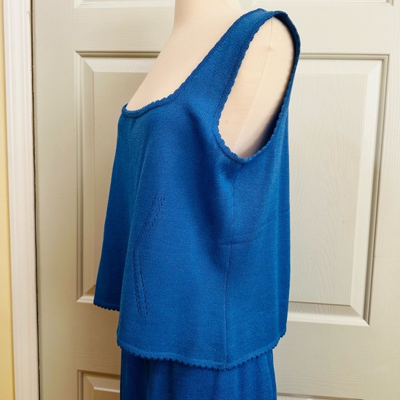 St John Collection Santana Knit Suit Top Sz 12 Shell Large & Skirt Sz 14 - Picture 11 of 15